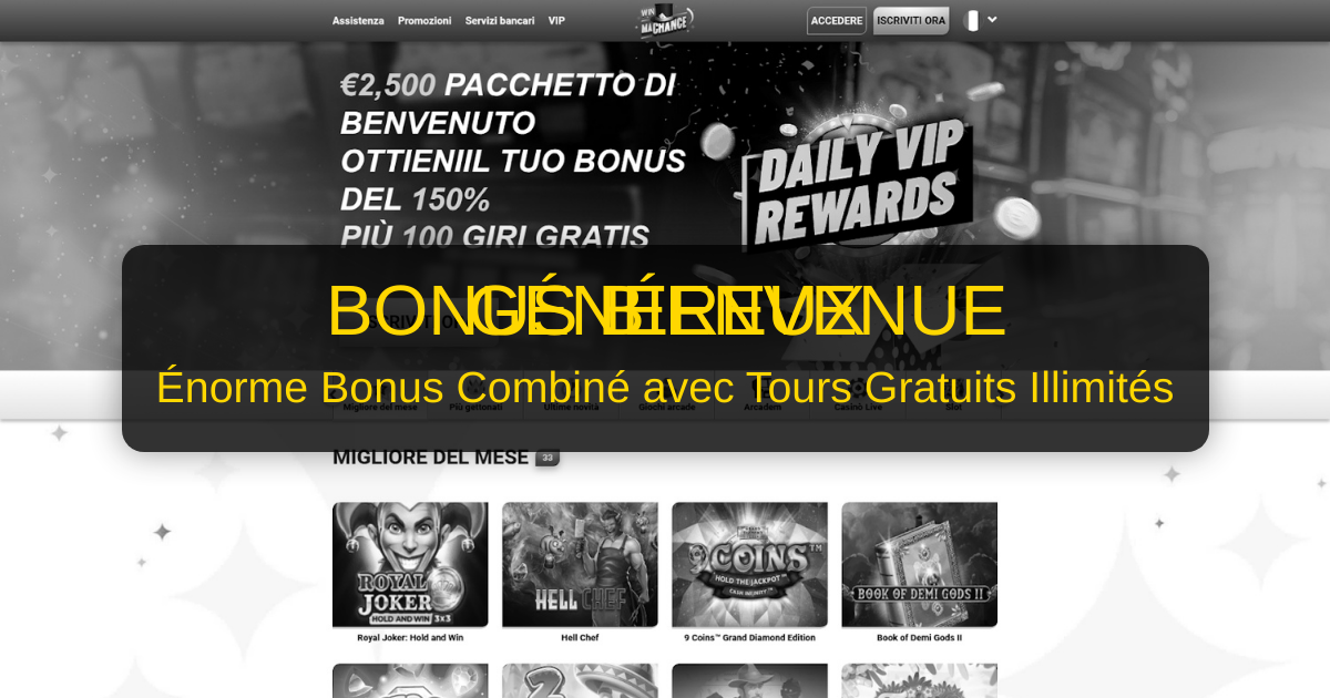 Découvrez Machance Casino en France avec Bonus Irrésistible